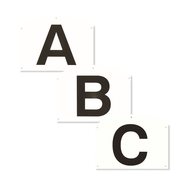 Plastic Show Jump Markers A B C - Set of 3